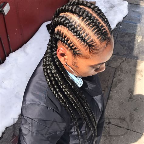 Use either just the yarn to make cornrows, braids, or box braids; or insert the yarn in a needle and sew to create cornrow-like braids. . Plait hairstyles for african hair
